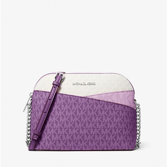 Michael Kors Handbags - NWT MICHAEL KORS Jet Set Travel Color-Block Signature Logo Crossbody Bag